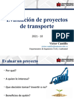 Evaluación de Proyectos de Transporte