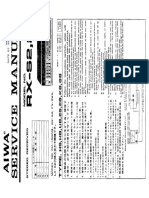 Aiwa RX 20 Service Manual