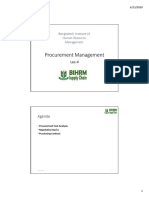 Procurement Management: Bangladesh Institute of Human Resource Management