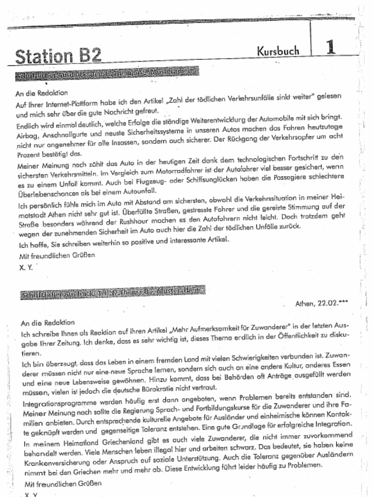 Schreiben b2 Themen PDF Free | PDF