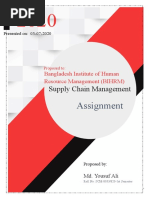 Assignment: Supply Chain Management