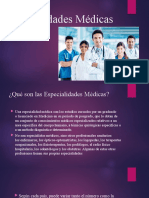 Especialidades Médicas