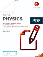 Changes of State and The Particle Model 1 QP