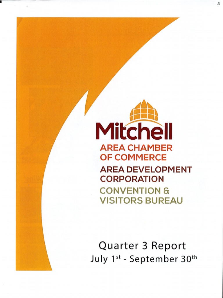 Mitchell Chamber, Development, CVB Quarter 3 Report PDF