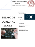 Ensayo de Dureza Al Rayado