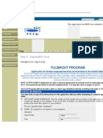 Fulbright Program: This Application Has NOT Been Submitted