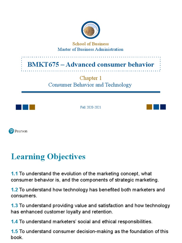 BMKT675 - Chapitre 1 - Consumer Behavior and Technology - PPT Without ...