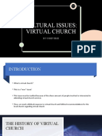 Cultural Issues: Virtual Church: by Corey Hise