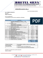 Cotización de suministros para construcción con detalles de precios unitarios