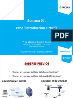 Semana 01 - Introduccion a Php Tecs