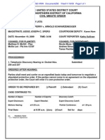 In The United States District Court For The Northern District of California Civil Minute Order