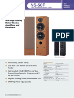 An Ideal Speaker For Individual or Package Sales With High Quality Home Cinema Amplifiers and Receivers