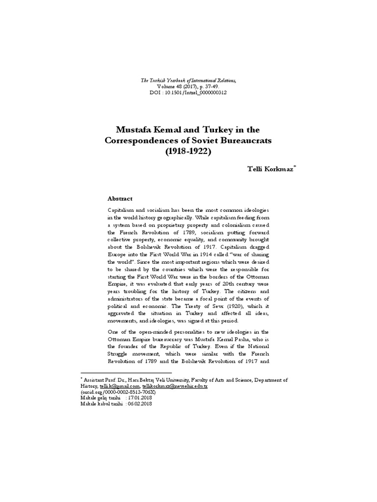Soviet Views on Early Turkey | PDF | Mustafa Kemal Atatürk | Vladimir Lenin