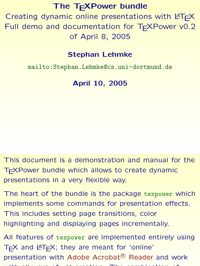 Full Demo | PDF | Te X | Typography