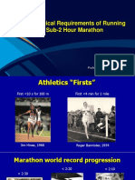 15 January - Physiological Requirements of Running A Sub-2 Hour Marathon (Slides)