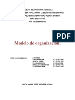 Informe Modelo de Organizacion MM, Organizacion y Sistemas.