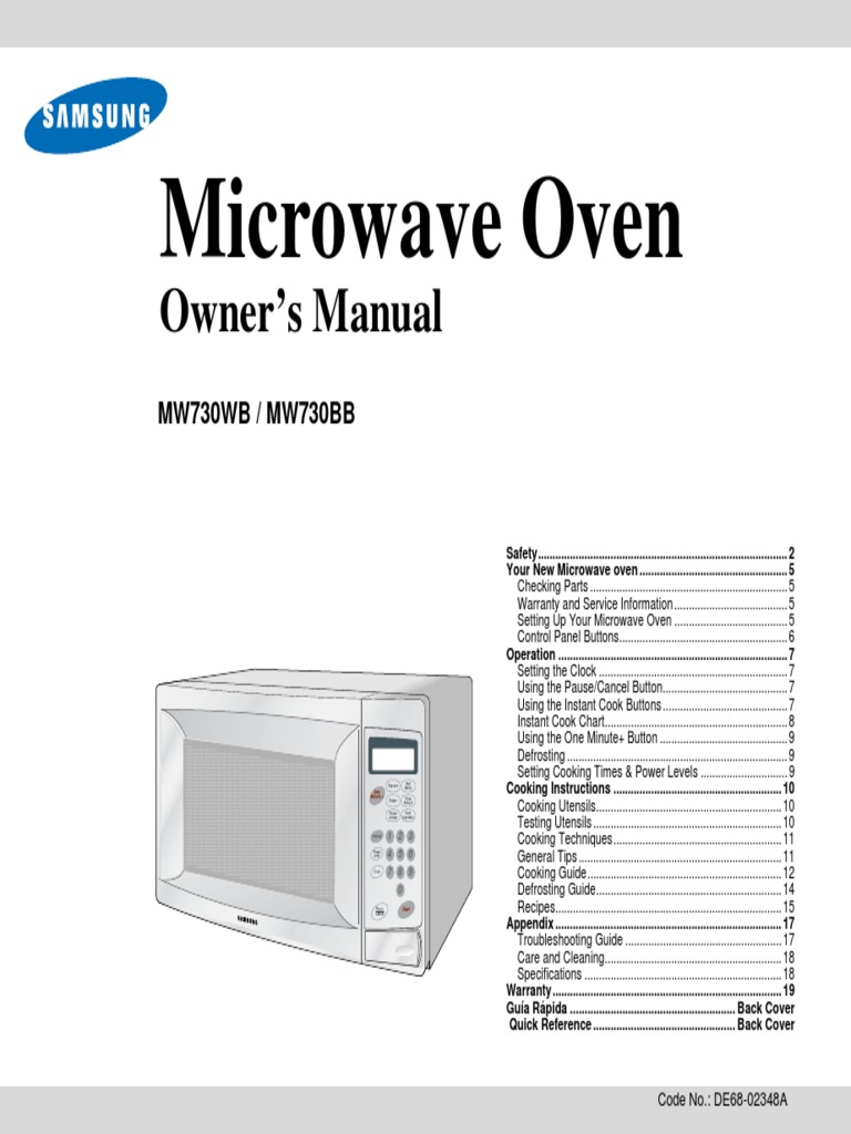 Microwave Oven Owner's Manual PDF Roasting Cookware And Bakeware