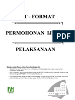 Contoh 1 Permohonan Ijin Pelaksanaan Pekerjaan