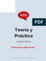 Level A1.1 - Possessive Adjectives (I) - Worksheet