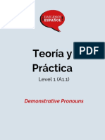 Level A1.1 - Demonstrative Pronouns - Worksheet