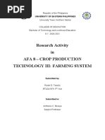 Classification of Agroforestry System