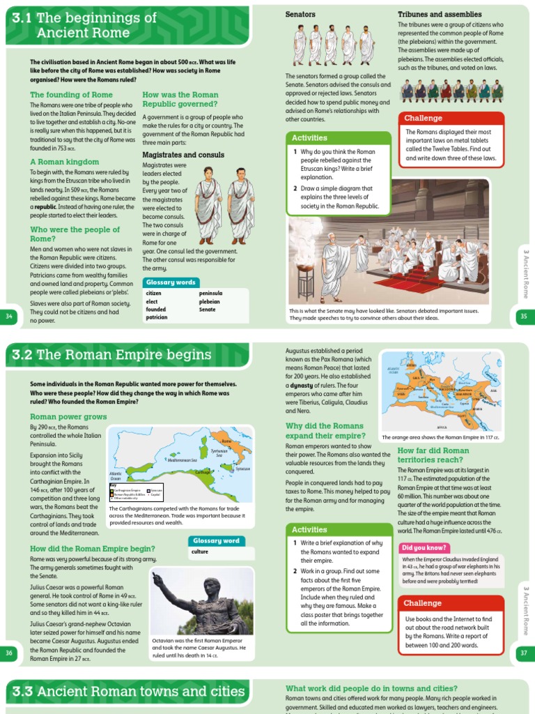 Ancient Rome: 3.1 The Beginnings of | PDF | Ancient Rome | Roman Empire
