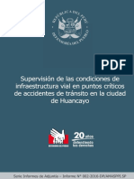 Informe de Adjuntia 002 Supervision Infraestructura Vial en Puntos Criticos de Accidentes en Huancayo