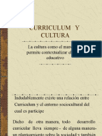 Curriculum y Cultura
