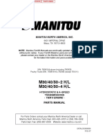 M30/40/50 - 2 H/L M30/40/50 - 4 H/L: Manitou North America, Inc