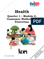 Quarter 1 - Module 4: Consumer Welfare and Protection: Health