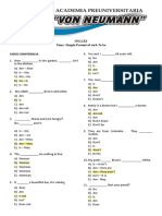 Inglés Tema: Simple Present of Verb To Be