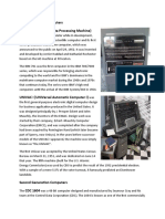 First Generation Computers IBM-701 (Electronic Data Processing Machine)