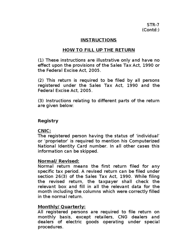 Instructions How To Fill Up The Return | PDF | Value Added Tax | Taxes