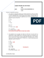 Examen Prueba de Hipotesis