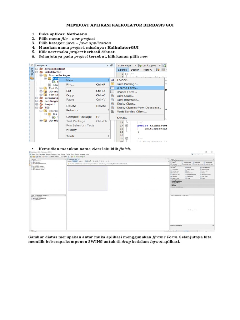 Membuat Aplikasi Kalkulator GUI | PDF