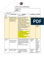 Planificación Noviembre Lenguaje 5°A