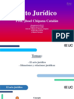 PROF. JHOEL CHIPANA - ACTO JURÍDICO - CLASE 2