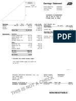 Earnings Statement: Non-Negotiable