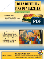Acuerdo de La República Bolivariana de Venezuela