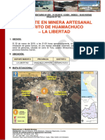 Reporte Complementario Nº 850 31mar2019 Accidente en Minera Artesanal en El Distrito de Huamachuco La Libertad