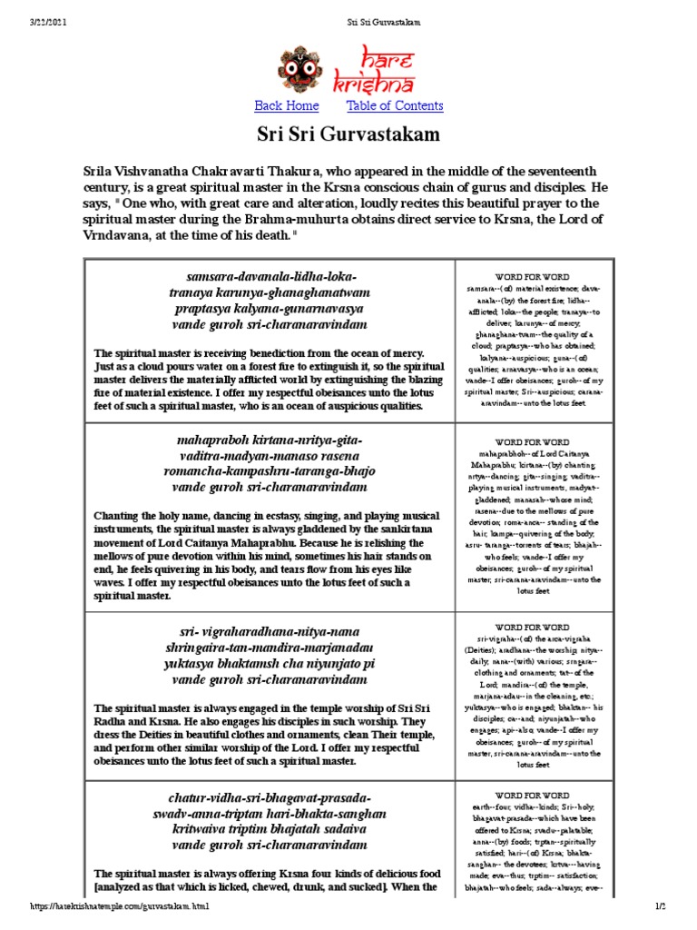 Iskcon Morning Program Pdf Indian Religions Religious Behaviour