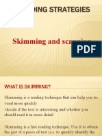 Skimming and Scanning