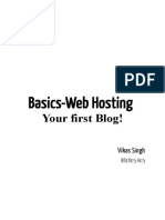 Basics-Web Hosting: Your First Blog!