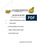 Informe Balance de Materia 2 Parte