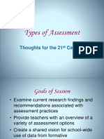Types of Assessment