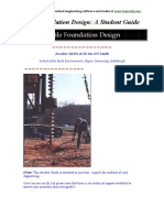 Pile Foundation Design a Student Guide