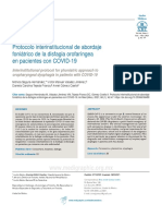 Protocolo Interinstitucional de Abordaje Foniátrico de La Disfagia Orofaríngea en Pacientes Con COVID-19