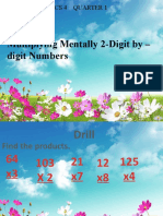 MATH Q1 Lesson 11 Multiplying Mentally 2 Digit by 1 Digit Numbers... Marvietblanco