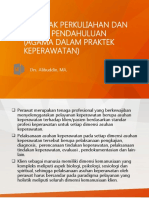 Materi 1 Kontrak Perkuliahan Dan Pengantar Menuju Peran Agama Dalam Praktik Keperawatan