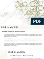 Abstract Floral Nature PowerPoint Templates Widescreen